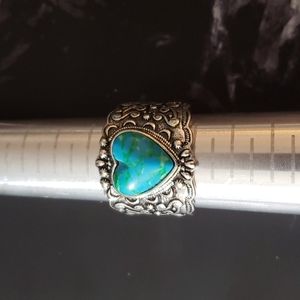 Sky Blue heart ring